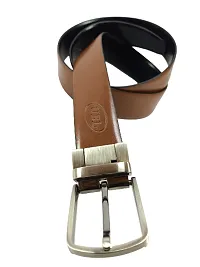 Pure Leather Men'S Reversible Brown And Black Belt-thumb2