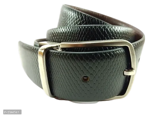 Pure Leather Men'S Reversible Brown And Black Belt