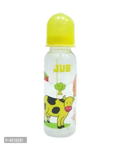 Jub Printed Baby Feeding Bottle With Colorful Lid (280ml)