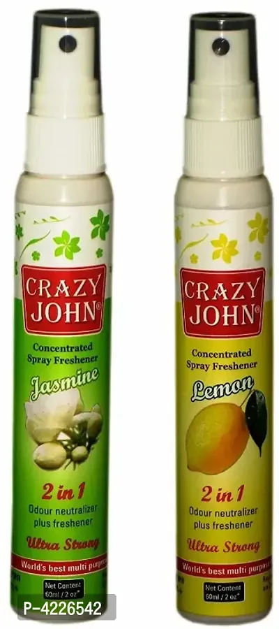 Roll over image to zoom in Jasmine and Lemon Car Air Freshener and Room Freshener Perfume (Pack of 2) Brand: UBL-thumb0