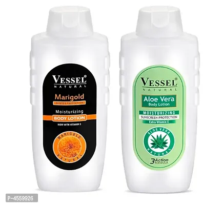 Aloe vera and Marigold Winter Protection Moisturizing Body Lotion With Vitamin-E Pack Of 2 (650ml each)