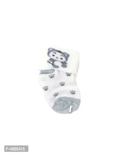 New Born Baby Boy/Girl Cute and Colorful Socks-Pack of 2 (Size 0-12 Months)-thumb4