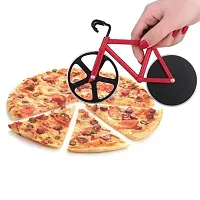 Bicycle Shape Pizza Cutter Rolling Pizza Cutter  (Stainless Steel)-thumb2