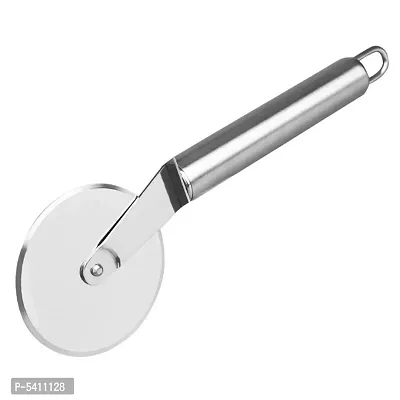 Stainless Steel Pizza Cutter, Pastry Cake Slicer, Sharp, Wheel Type-thumb0