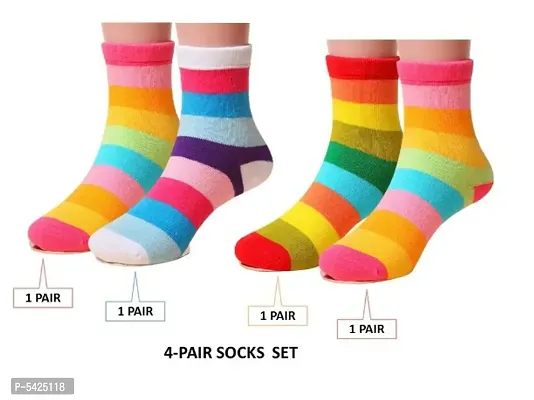 Colorful Soft cotton Baby Socks Set Of 4