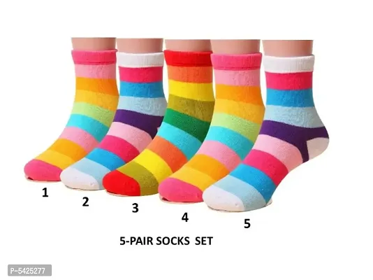 Colorful Soft cotton Baby Socks Set Of 5