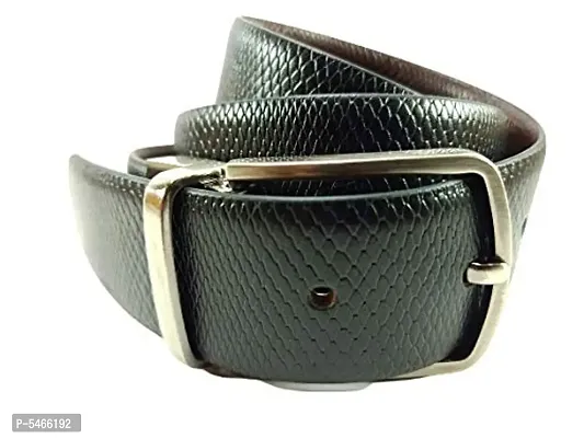 Pure Leather Men'S Reversible Brown And Black Belt