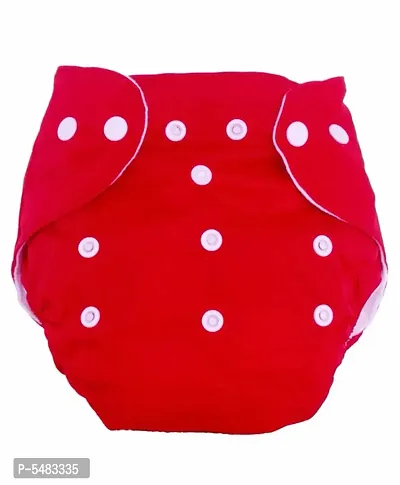 Cloth Adjustable & Reusable Baby Diaper with Snap Button Multicolor