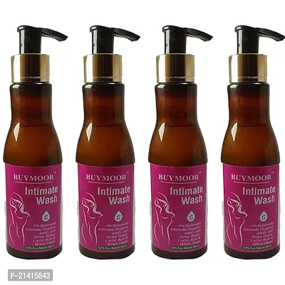 BUYMOOR Natural   alcohol free, pH Balanced Intimate Wash For Women 800 ML (Pack Of 4)