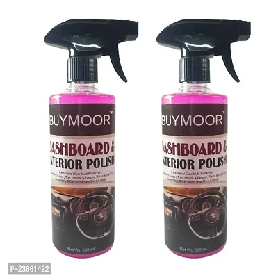 BUYMOOR Dashboard and Interior Polish - Ultimate Shine and Protection for Your Car's Interior 500 ML (Pack Of 2)