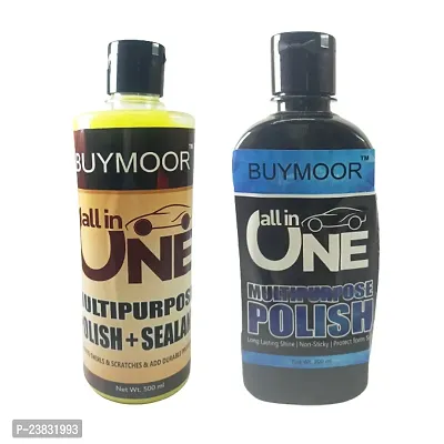 BUYMOOR  All-in-One Car Polish  All-in-One Multipurpose Car Polish - Shine, Protect, Restore 700 ML (pack of  2)