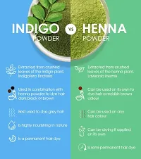 TRIDEV AYURVEDA || Buy 100gm Indigo  powder | Neel Patti Powder. Get 100gm Heena | Mehendi Powder Free For Hair Colour-thumb1