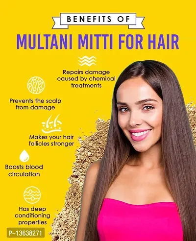 TRIDEV AYURVEDA || Multani Mitti Stone For Natural Skin And Hair Care-thumb2