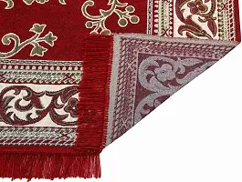 Decorative Red Cotton Carpet For Home-thumb1