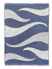 Decorative Blue Chenille Carpet For Home-thumb2