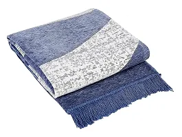 Decorative Blue Chenille Carpet For Home-thumb1