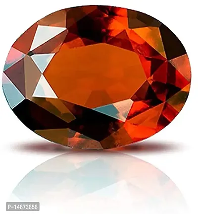 RRVGEM Natural Certified Gomed Gemstone 2.25 Ratti Natural Certified Hessonite/Garnet/Unheated Untreated Gomed Loose Gemstone for Men And Women By Lab - Certified-thumb2