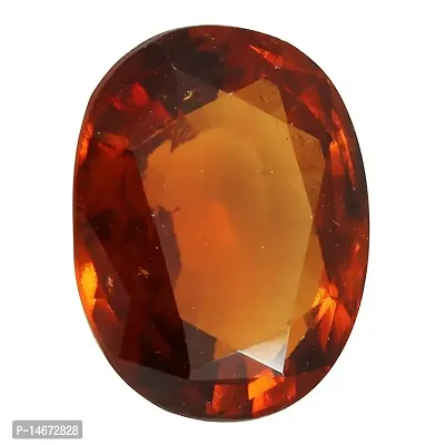 RRVGEM Natural Rashi Ratan 2.00 Ratti Certified Natural Gomed Stone Unheated Untreatet Certified Hessonite Garnet Loose Gemstone by Lab - Certified for Men and Women