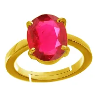 RRVGEM Certified Natural 2.25 Ratti Certified Unheated Untreatet Natural Certified Ruby Manik Gemstone Panchdhatu Ring for Women's and Men's LAB -CERTIFIED-thumb2