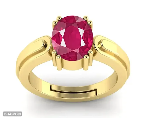 Natural Certified Ruby/Manik 4.00-11.00 cheapest Ct Gemstone Astrology Adjustable Ring In Sterling Silver 92.5 For Men And Women By ABHAY GEMS