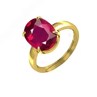 RRVGEM Natural Ruby Stone Manik Ring Adjustable Panchdhatu Ring Gemstone Gold Plated Ring ruby/manik Ring (3.25 Ratti 2.30 Carat) For Men's/Women's-thumb2