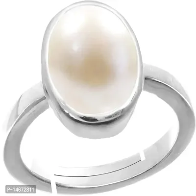 Sterling Silver Petal Shaped Ring with Freshwater Pearl - Baggins Pearls
