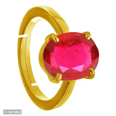 RRVGEM Natural Ruby Stone Manik Ring Adjustable Panchdhatu Ring Gemstone Gold Plated Ring Adjustable Ring 2.00 Carat Rashi Ratan Adjustable Ring For Men And Women By LAB -CERTIFIED-thumb2
