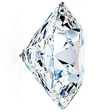 RRVGEM NATURAL ZIRCON 4.25 Carat Beautiful Round Shape Original Certified Natural Cubic White Zircon/American White Diamond Stone Loose Gemstone For men and Women-thumb1