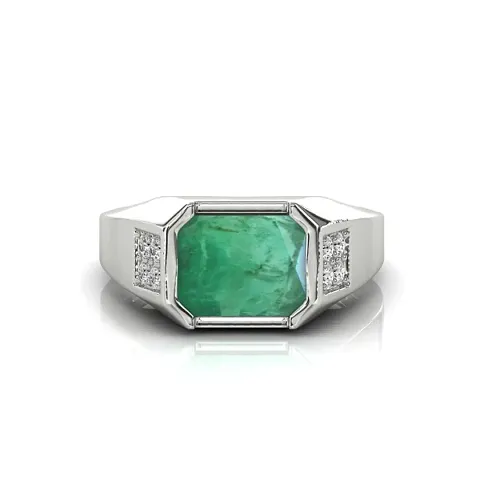 Emerald stone Ring 6.25 ratti 6.00 Carat Natural panna Ring panchdhatu Adjustable Ring Astrological Gemstone ring emerald RING for Women