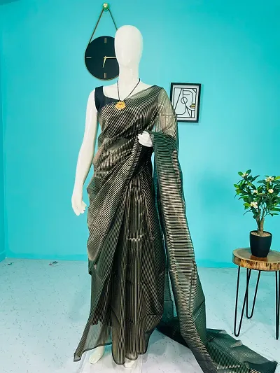 Hot Selling Art Silk Saree with Blouse piece 