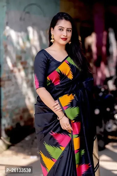 Elegant Banarasi Silk Self Pattern Women Saree with Blouse Piece