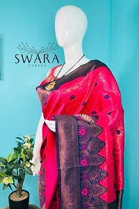 Elegant Soft Silk Self Pattern Women Saree with Blouse Piece-thumb3