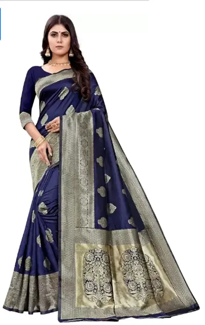 Trendy Lichi Silk Sarees With Running Blouse Piece