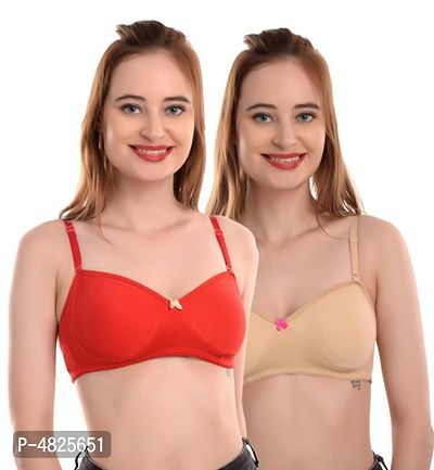 Casual Non Padded Double Layered Cups Seamless Women's T-Shirt Bras