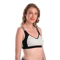 Women Premium  Stylish Sport Bras MultiColor Pack of 3-thumb3