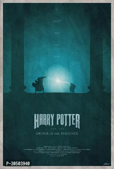 D creative Harry potter Poster - Exclusive Artwork Collection | 300GSM Paper, Unframed, No Sticker, 12x18 inches, Design 19