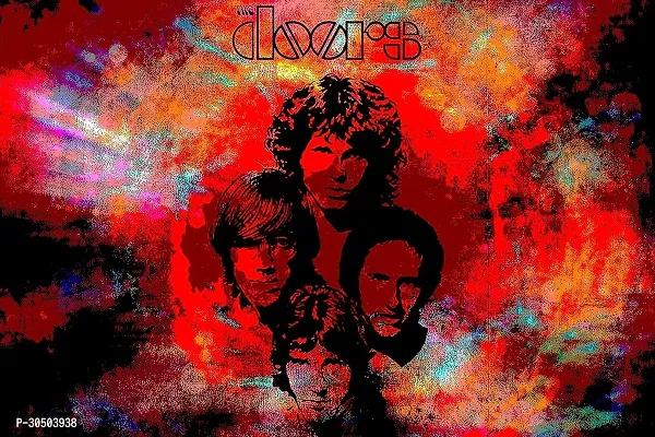 D creative The Doors Music Band Poster - Jim Morrison Exclusive Artwork Collection | 300GSM Paper, No Frame, No Sticker, 12x18 inches, Design 6