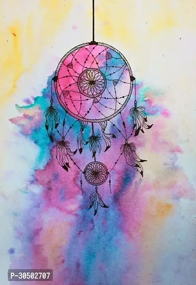 D creative Dream Catcher Posters Canvas For Long Wall Big Size Living Bed Kids Boys Girls Office Room Stylish Multicolor 3D Home Decor HD Poster Walls L X H...