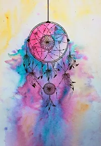 D creative Dream Catcher Posters Canvas For Long Wall Big Size Living Bed Kids Boys Girls Office Room Stylish Multicolor 3D Home Decor HD Poster Walls L X H...-thumb1