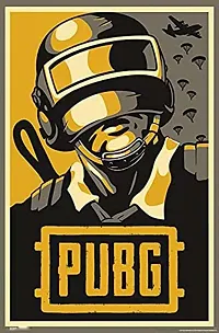 D creative Fantasy Pubg Tournament Posters Wall Bedroom Stylish Big Size Boys Home Decoration (W X H 12 X 18 Inches, Multicolor)-thumb1