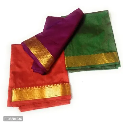 Reliable Multicoloured Silk Cotton Unstitched Blouse For Women Pack Of 3-thumb0