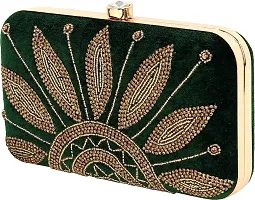 Flawo Party Formal Casual Green  Clutch-thumb2