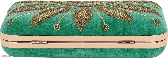 Flawo Party Formal Casual Light Green  Clutch-thumb4