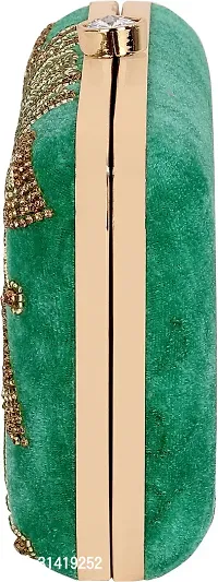 Flawo Party Formal Casual Light Green  Clutch-thumb5