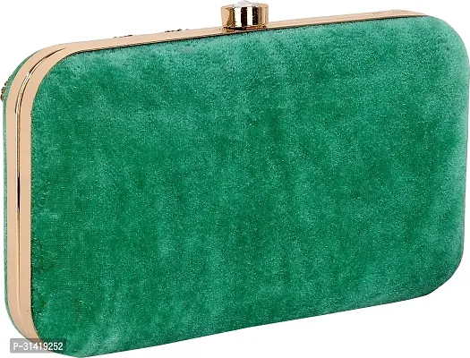 Flawo Party Formal Casual Light Green  Clutch-thumb2