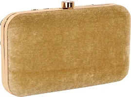 Flawo Party Formal Casual Khaki  Clutch-thumb1