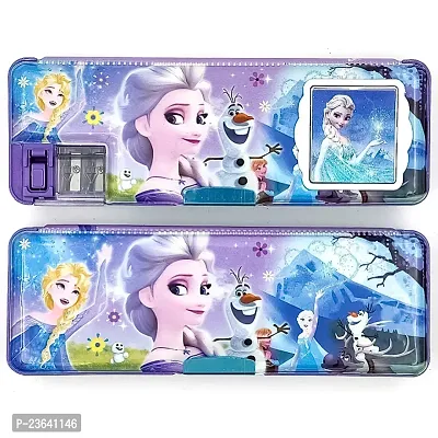 Frozen Magnetic Pencil Box With Combo 5 Items 1 Pen 1 Pencil 1 Pop 1 Eraser 1 Key Chain ( SpiderMan ) Pack of 6-thumb5