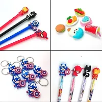 Rza Avengers Magnetic Pencil Box With Combo 5 Items 1 Pen 1 Pencil 1 Eraser 1 Key Chain ( Avengers ) Pack of 5-thumb1