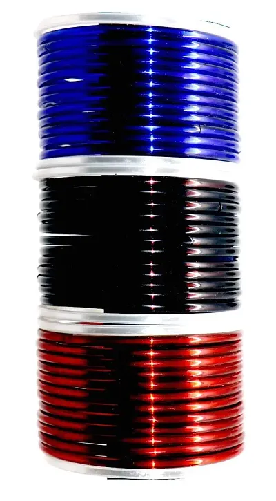 GLASS EMPIRE GLASS GLASS BANGLES SET FOR WOMEN & GIRLS (PACK OF 42) (2.2, MAROON,BLUE,BROWN)