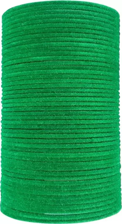 GLASS EMPIRE VALVET GLASS BANGLES SET FOR WOMEN (PACK OF 48) (2.2, LIME)